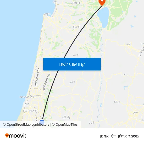 מפת משמר איילון לאמנון