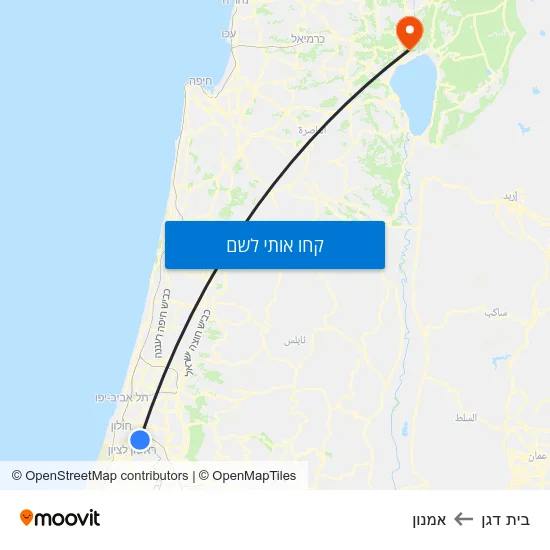 מפת בית דגן לאמנון