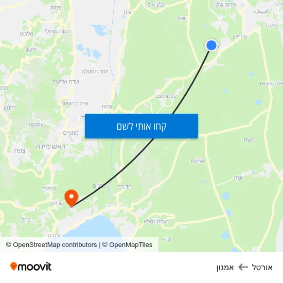 מפת אורטל לאמנון