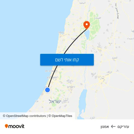 מפת עזריקם לאמנון