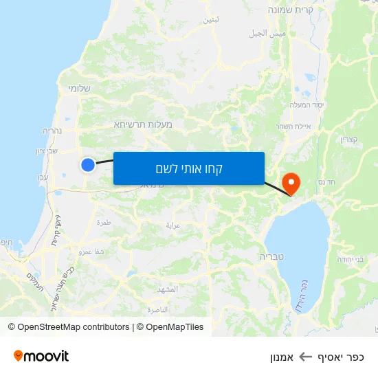 מפת כפר יאסיף לאמנון