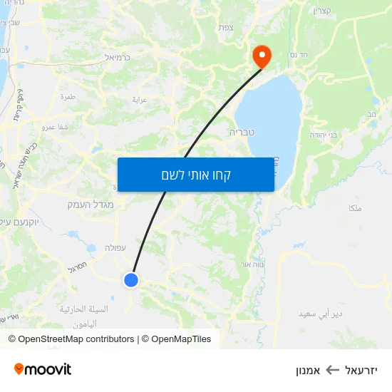 מפת יזרעאל לאמנון