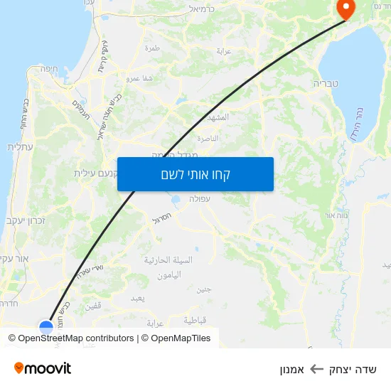מפת שדה יצחק לאמנון