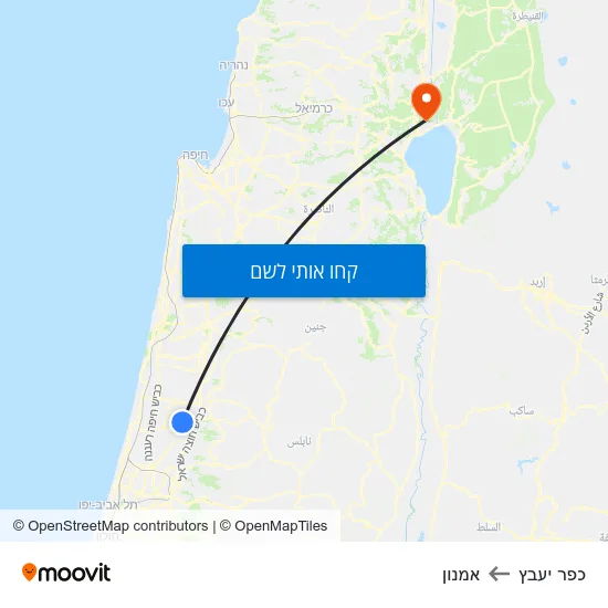 מפת כפר יעבץ לאמנון