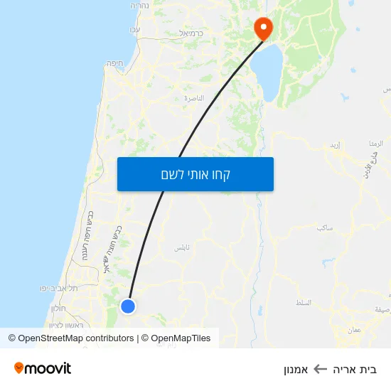 מפת בית אריה לאמנון