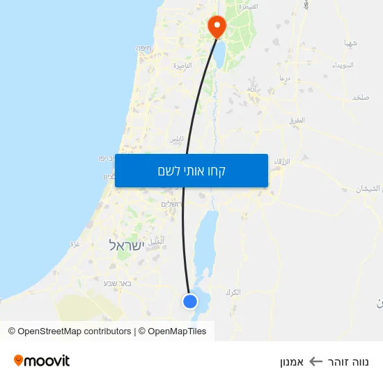 מפת נווה זוהר לאמנון