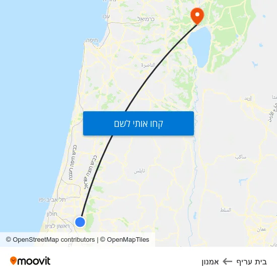 מפת בית עריף לאמנון
