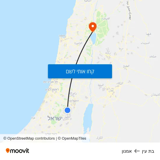 מפת בת עין לאמנון