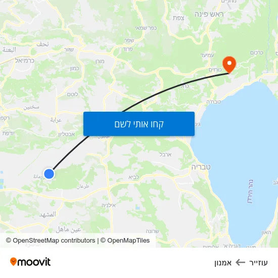 מפת עוזייר לאמנון