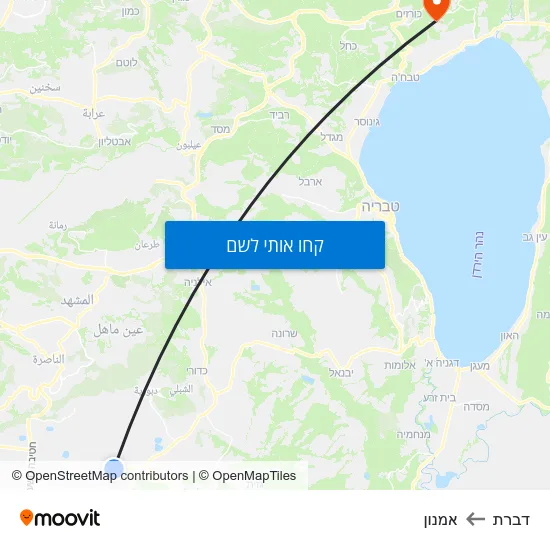 מפת דברת לאמנון