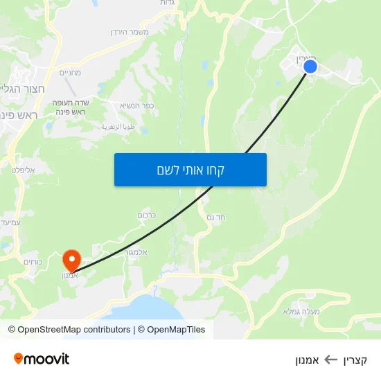 מפת קצרין לאמנון