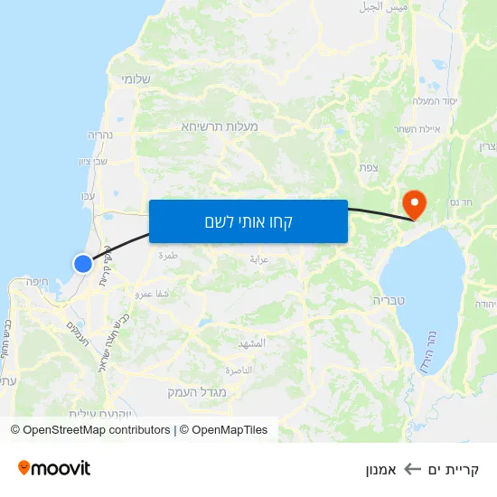 מפת קריית ים לאמנון