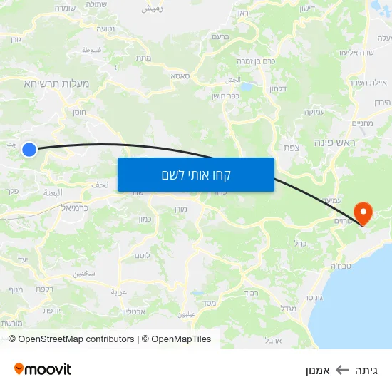 מפת גיתה לאמנון