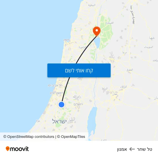 מפת טל שחר לאמנון