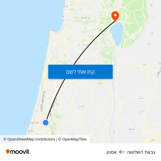 מפת גבעת השלושה לאמנון