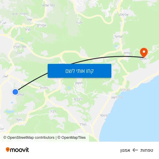 מפת טפחות לאמנון
