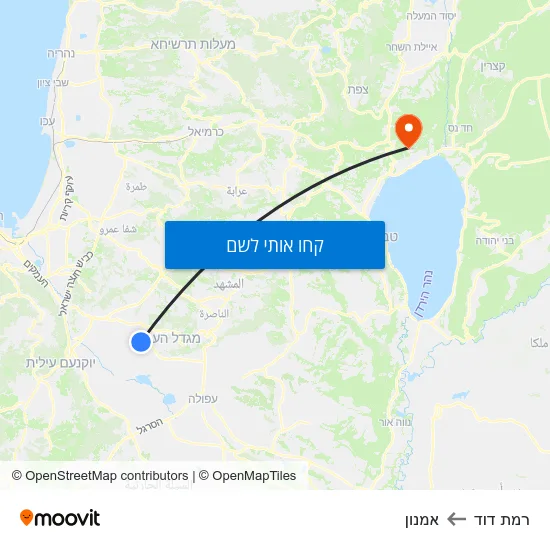מפת רמת דוד לאמנון