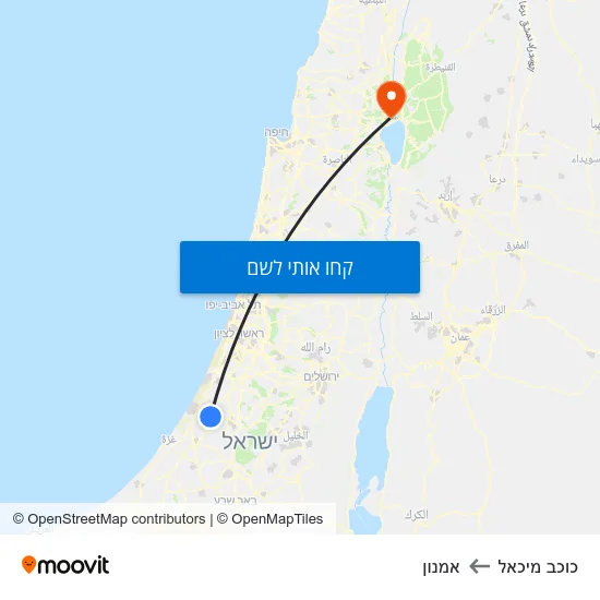 מפת כוכב מיכאל לאמנון