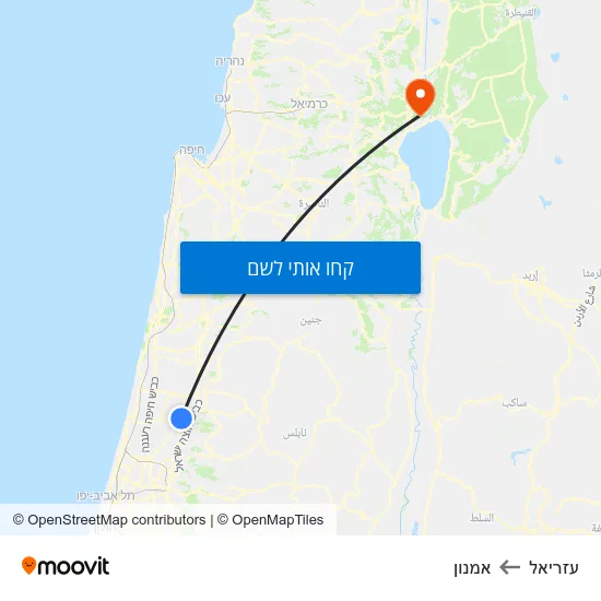 מפת עזריאל לאמנון