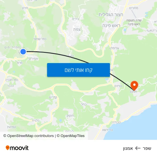 מפת שפר לאמנון
