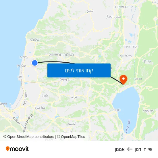 מפת שייח' דנון לאמנון