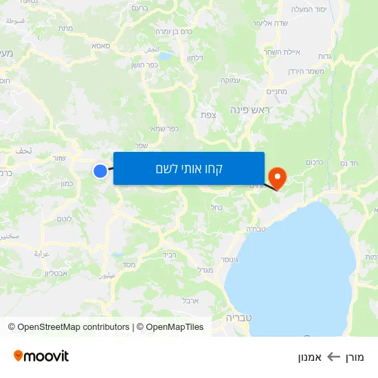 מפת מורן לאמנון