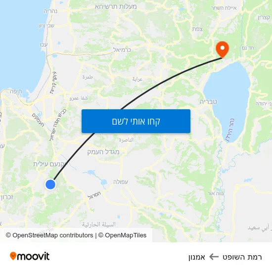מפת רמת השופט לאמנון