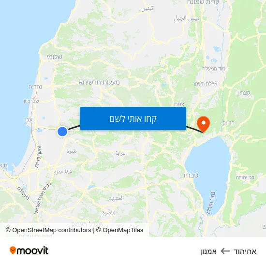 מפת אחיהוד לאמנון