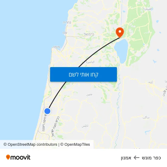 מפת כפר מונש לאמנון