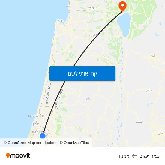 מפת באר יעקב לאמנון