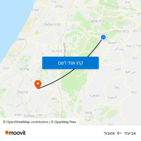 מפת אביעזר לאשבול