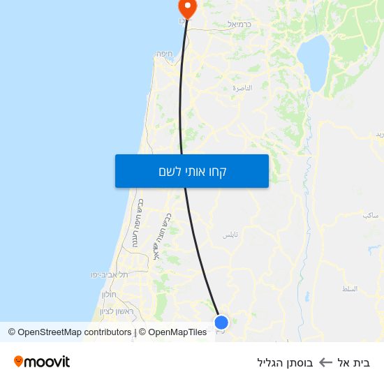 מפת בית אל לבוסתן הגליל