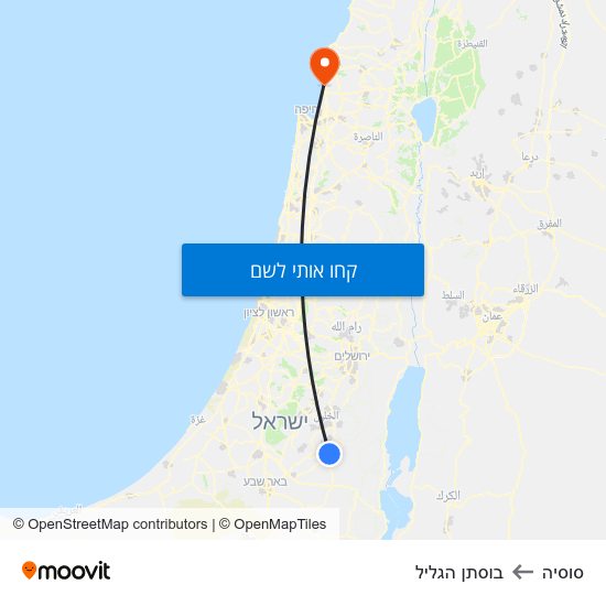 מפת סוסיה לבוסתן הגליל