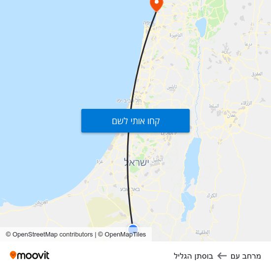 מפת מרחב עם לבוסתן הגליל