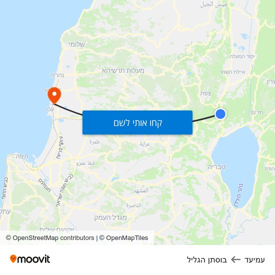 מפת עמיעד לבוסתן הגליל