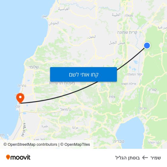 מפת שמיר לבוסתן הגליל