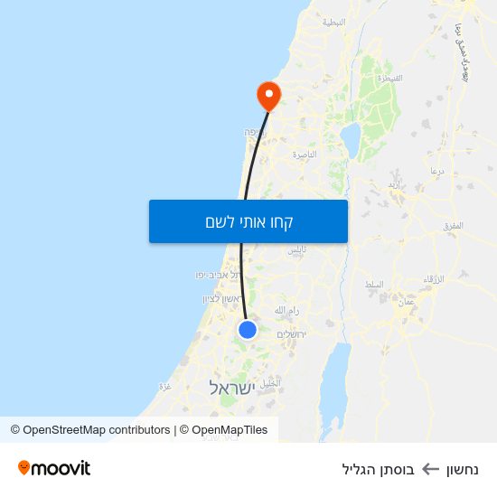 מפת נחשון לבוסתן הגליל