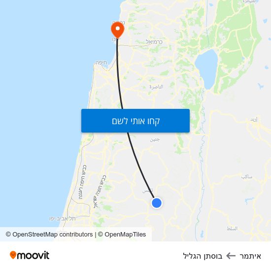 מפת איתמר לבוסתן הגליל