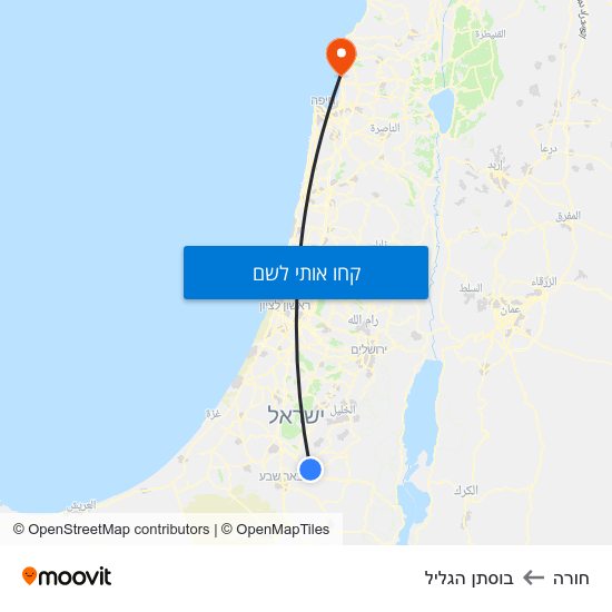 מפת חורה לבוסתן הגליל