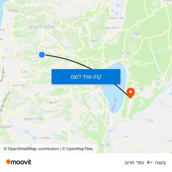 מפת בענה לכפר חרוב