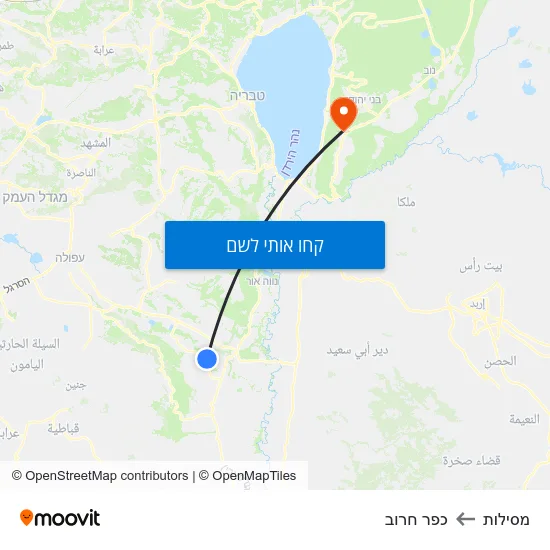 מפת מסילות לכפר חרוב