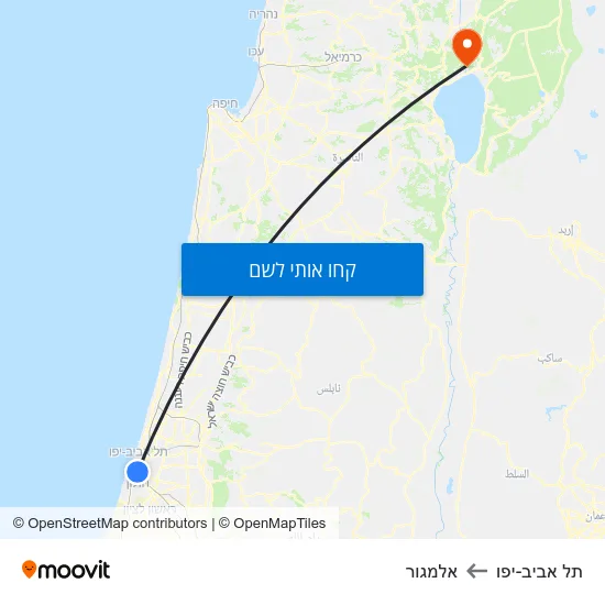 מפת תל אביב-יפו לאלמגור