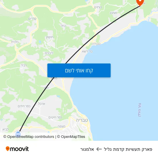מפת פארק תעשיות קדמת גליל לאלמגור