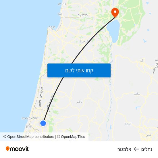 מפת נחלים לאלמגור