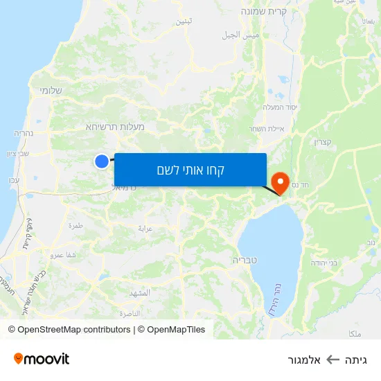 מפת גיתה לאלמגור