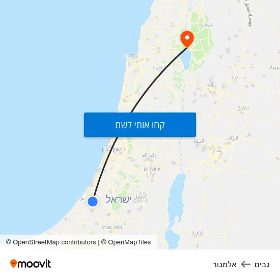 מפת גבים לאלמגור
