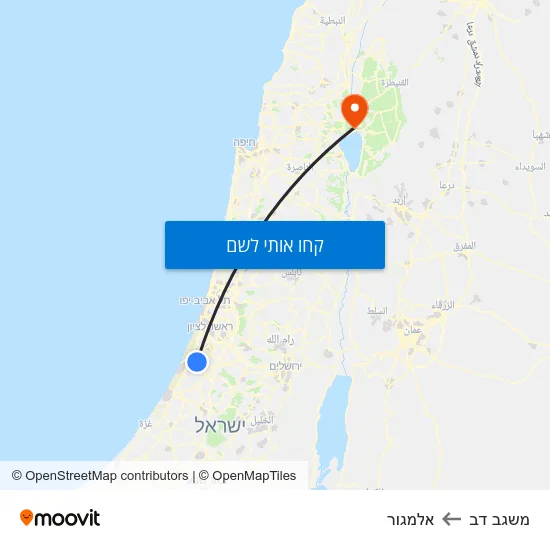 מפת משגב דב לאלמגור