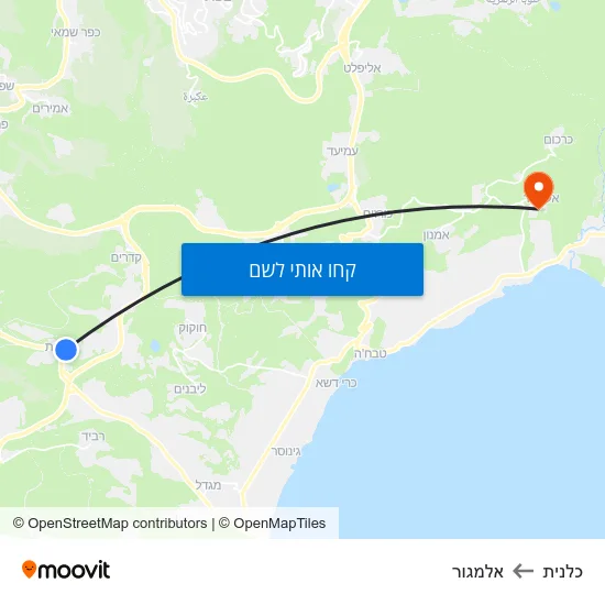 מפת כלנית לאלמגור