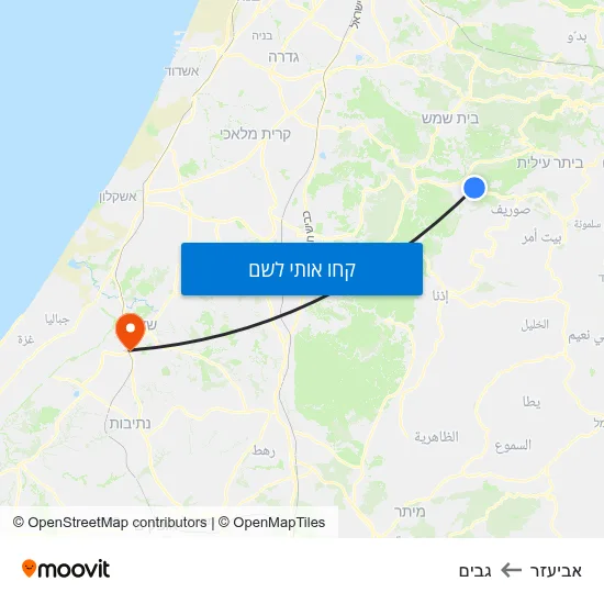 מפת אביעזר לגבים