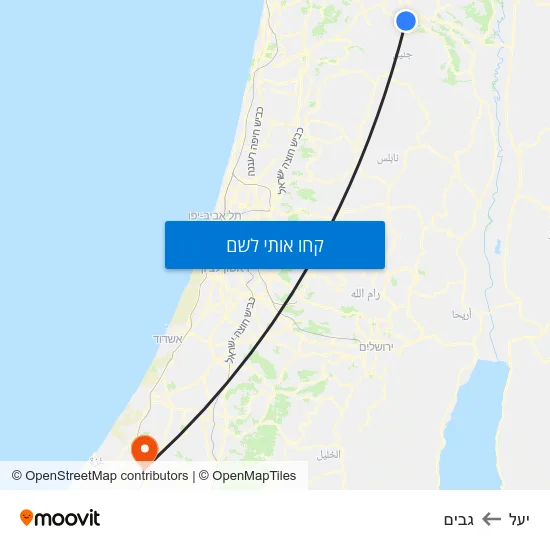 מפת יעל לגבים
